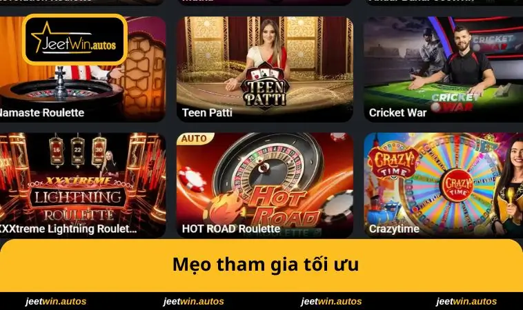 Casino JEETWIN 3 Mẹo tham gia tối ưu