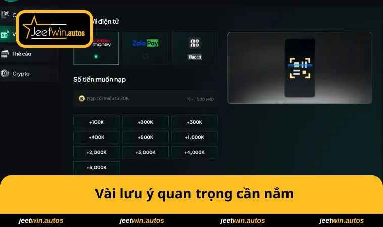 Vài lưu ý quan trọng cần nắm